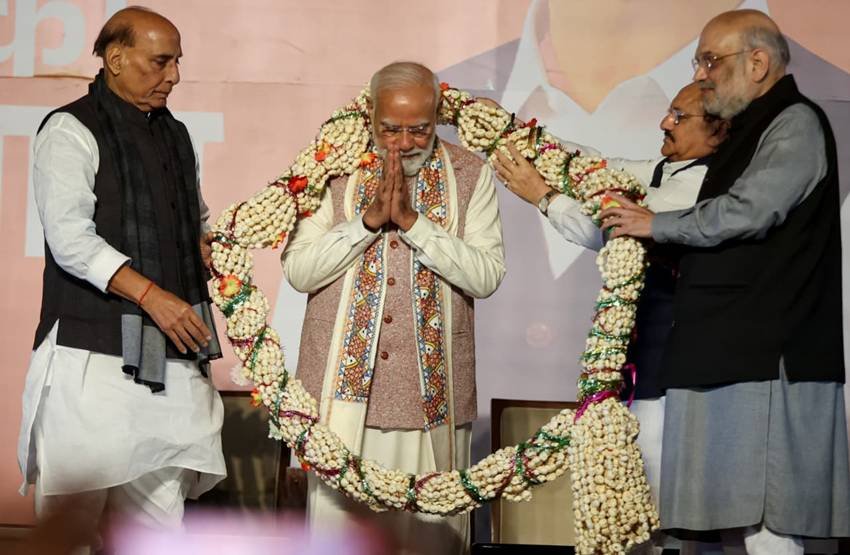 BJP office celebration images