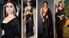 सहेली की होनी वाली है सगाई या शादी तो पार्टी में पहनने के लिए खरीदें Bold & Beautiful Black Saree , बैकलेस ब्लाउज सिलवा कर लूट लें महफिल
