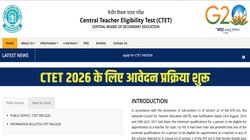 CTET 2026: सीटीईटी फरवरी 2026 के लिए आवेदन प्रक्रिया शुरू, यहां Direct Link पर जाकर अप्लाई करें कैंडिडेट