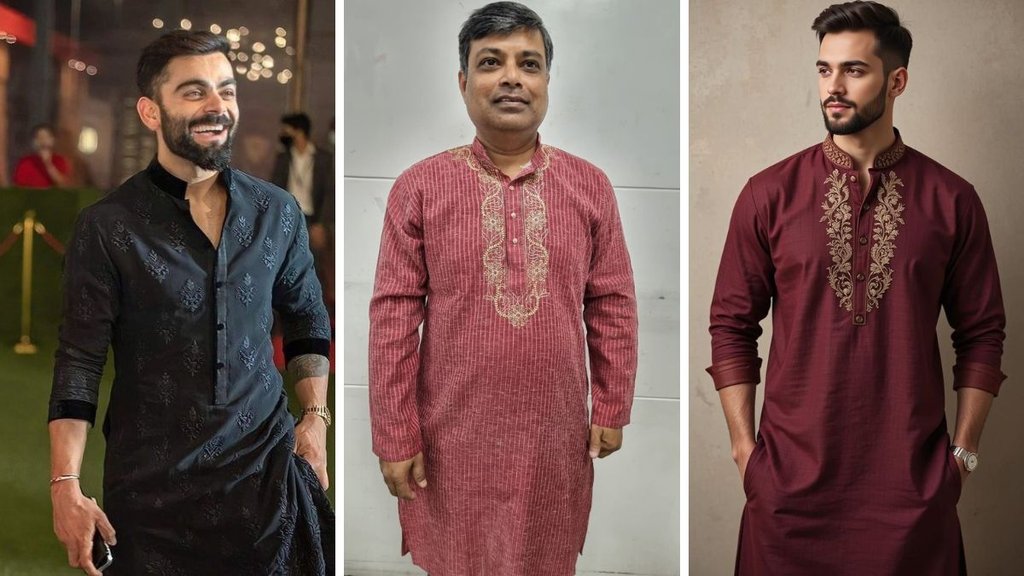 Cotton Kurta for Men, Kurta for men wedding, Short Kurta for men, Kurta for Men Design