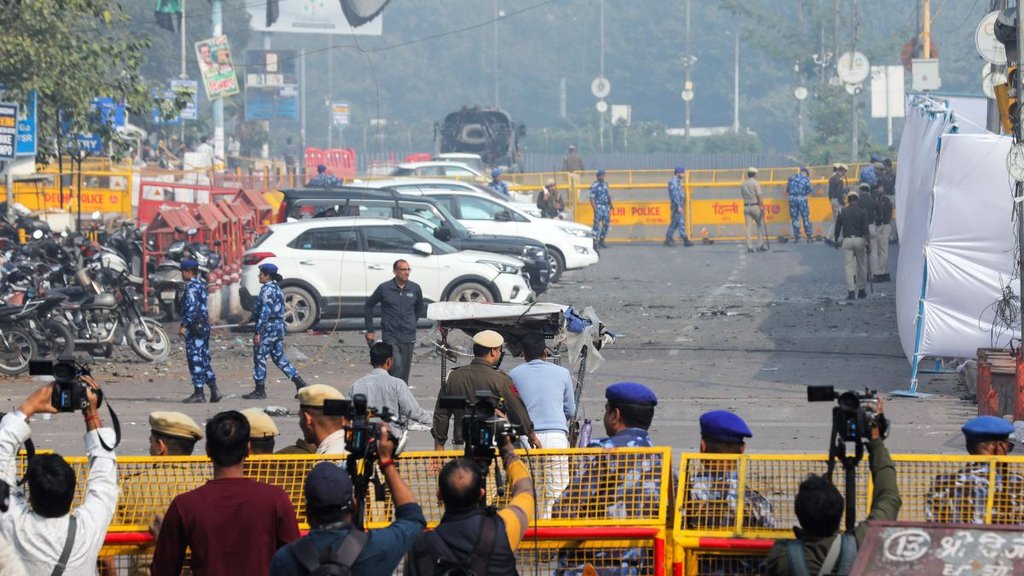 Delhi Blast Case, Red Fort Blast, red fort blast case, CCTV video of Hyundai i20 car