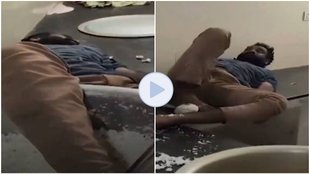 Drunk Watchman, viral video, video viral, Telangana News, Telangana video viral,