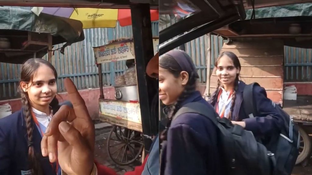 E-rickshaw driver refusing fare from students viral video E-rickshaw driver refusing fare from students viral video