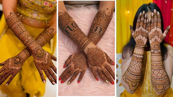 bridal mehndi design, Bridal mehndi design Full hand, Simple Bridal Mehndi Design photos