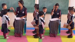 टीचर ने कॉपी मांगने के लिए बढ़ाया हाथ तो पास खड़े स्टूडेंट ने किया कुछ ऐसा, Viral Video देख यूजर्स बोले – आजकल के बच्चे ऐसे ही हैं