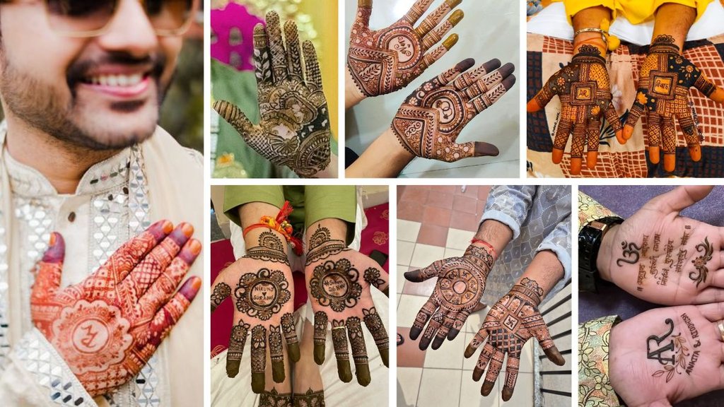 dulhe ki mehndi design | groom mehndi design simple | mehndi design for groom