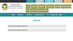 HP Board Exam 2026, Himachal Pradesh board Exam 2026, HP Board Exam Date sheet, hpbose.org
