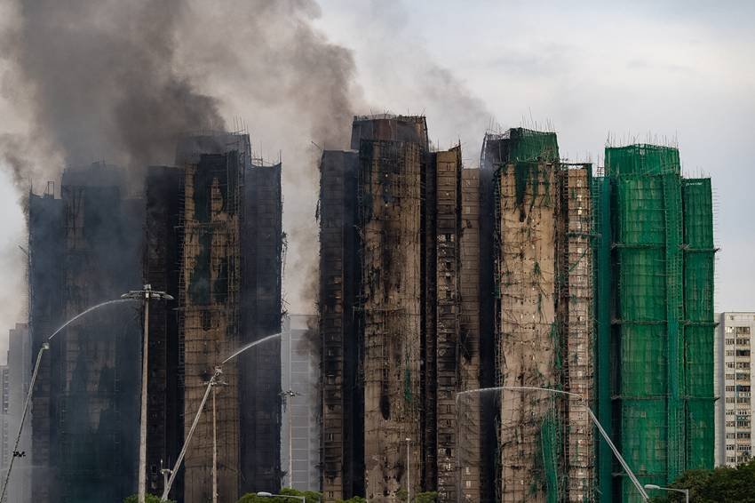 Hong Kong high-rise fire
