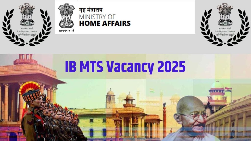 Intelligence Bureau, IB MTS Vacancy 2025,