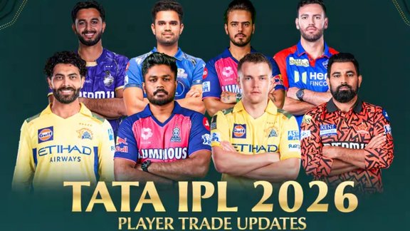 IPL 2026, IPL 2026 Retention, IPL Retentions, Arjun Tendulkar, Ravindra Jadeja, Sam Curran, Sanju Samson, Mohammad Shami, Rajasthan Royals, Chennai Super Kings, Lucknow Super Giants, Mayank Markande, Mumbai Indians, IPL Trade, IPL 2026 Retention Updates, IPL 2026 Trade, Arjun Tendulkar Lucknow Super Giants