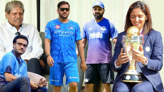 Indian ICC Trophy Winners Captain List, Kapil Dev, Sourav Ganguly, MS Dhoni, Rohit Sharma, Harmanpreet Kaur
