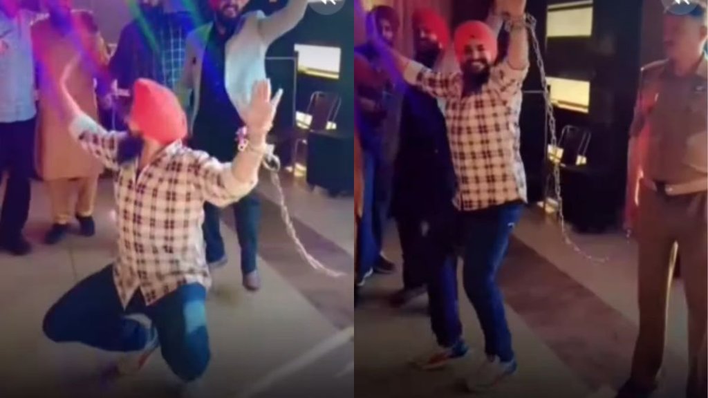 Man Dancing With Handcuffs Viral Video, Viral Video, Viral Instagram Reels
