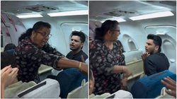 प्लेन में सीट को लेकर हुआ बवाल, एयरहोस्टेस के सामने ज्ञान दे रहे बेटे की मां ने कर दी कुटाई; देखें वायरल वीडियो