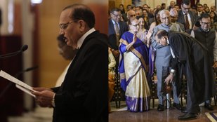 President Droupadi Murmu Administers Oath to Justice Surya Kant at Rashtrapati Bhavan