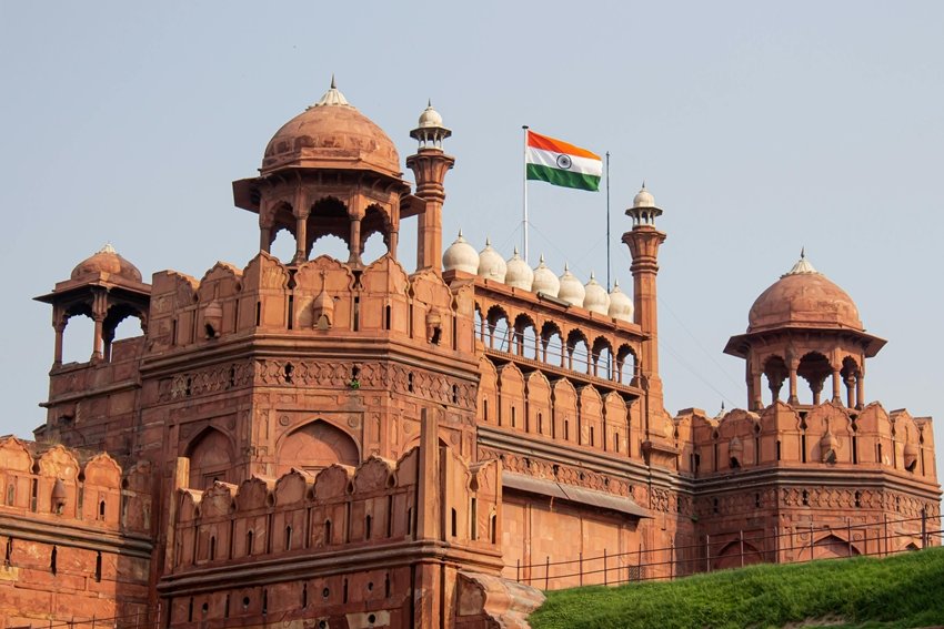 Red Fort was white