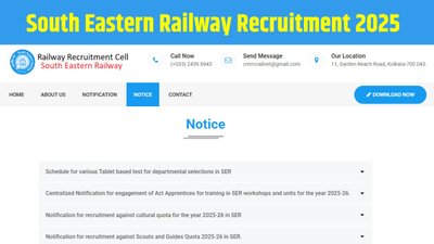 South Eastern Railway में अपरेंटिस पदों पर निकली बंपर भर्ती, इस दिन से करें अप्लाई