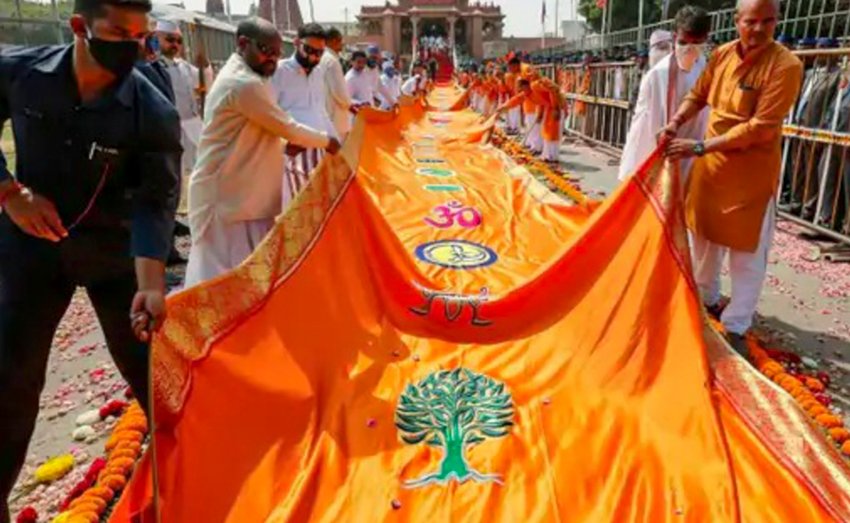 Extensive security arrangements include drones and barricades to ensure a peaceful ceremony