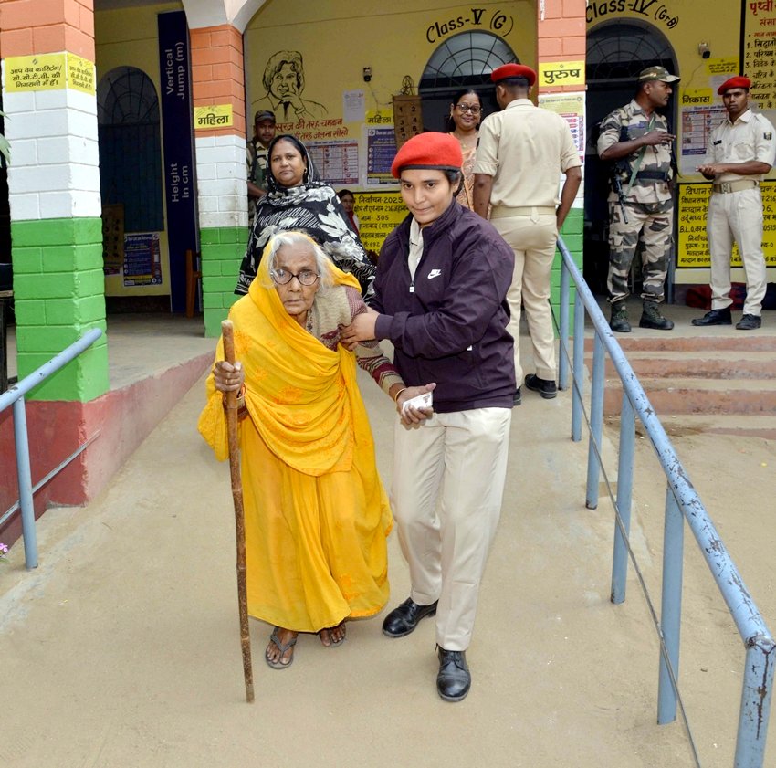Prashant Kishor voting Bihar