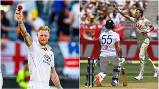 Aus vs eng 1st test day 1 19 wickets 295 runs mitchell starc ben stokes five wicket haul ashes 2025-26