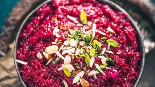 beetroot halwa, beetroot halwa recipe, chukandar ka halwa
