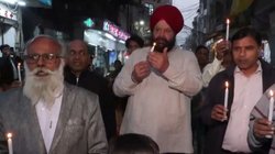 धमाके के पीड़ितों के लिए बीजेपी विधायक ने निकाला कैंडल मार्च, चप्पे-चप्पे पर पुलिस की तैनाती