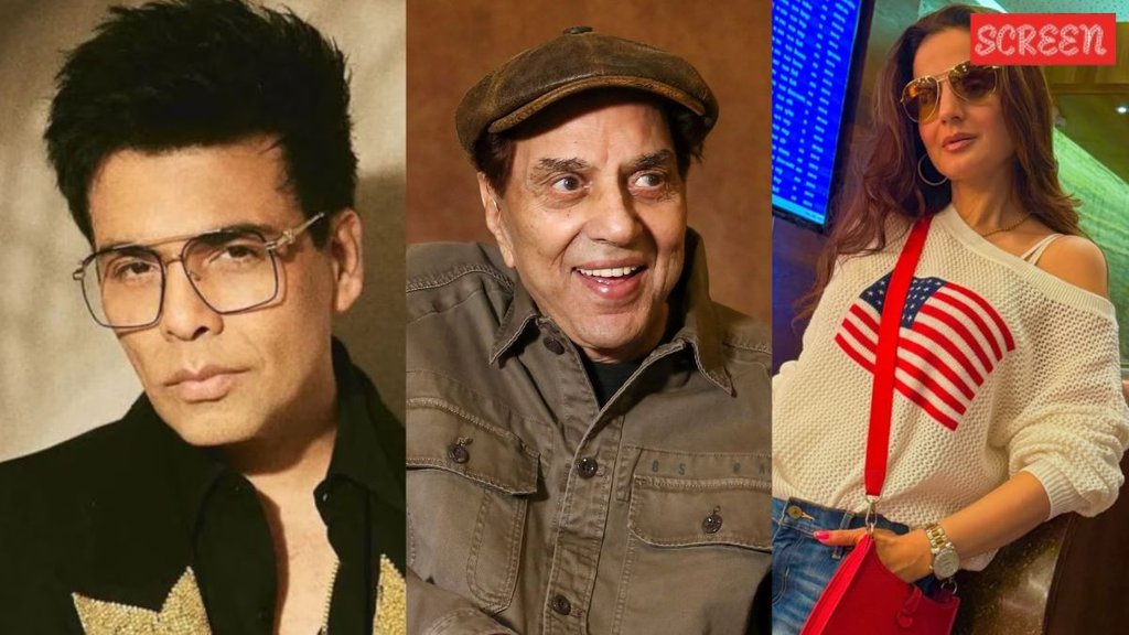 Dharmendra, ameesha patel, karan johar