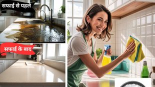kitchen cleaning tips in hindi | how to clean kitchen slab and tiles | kitchen cleaning hacks