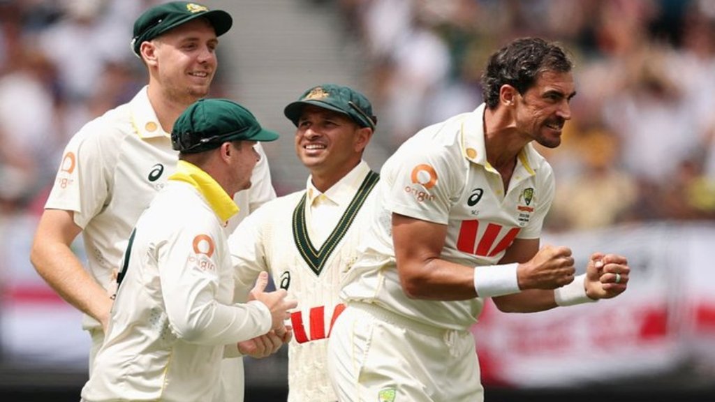 AUS vs ENG Mitchell Starc 10 wickets haul ashes series perth test completes 200 wickets wtc surpassed ravichandran ashwin