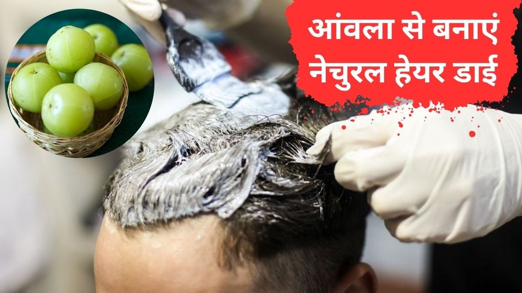 balo ko kala karne ke liye ghr mai hair dye kaise banaye | Natural hair dye with amla | Best natural hair dye with amla