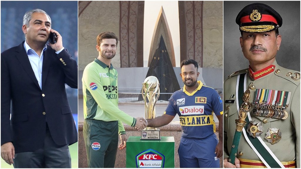 pakistan cricket board, Pakistan Sri Lanka Zimbabwe t20 Tri series, pcb, mohsin naqvi, asim munir, Pakistan t20 tri series, Pakistan Sri Lanka Series, Pakistan Sri Lanka Zimbabwe Series, Pakistan Field Marshal, Mohsin naqvi PCB, PCB, Pakistan Tri Series Update, Pakistan Cricket, Pakistan Islamabad Blast, Pak vs Sl series, Pakistan Sri Lanka Tri Series, Pakistan Tri Series Schedule