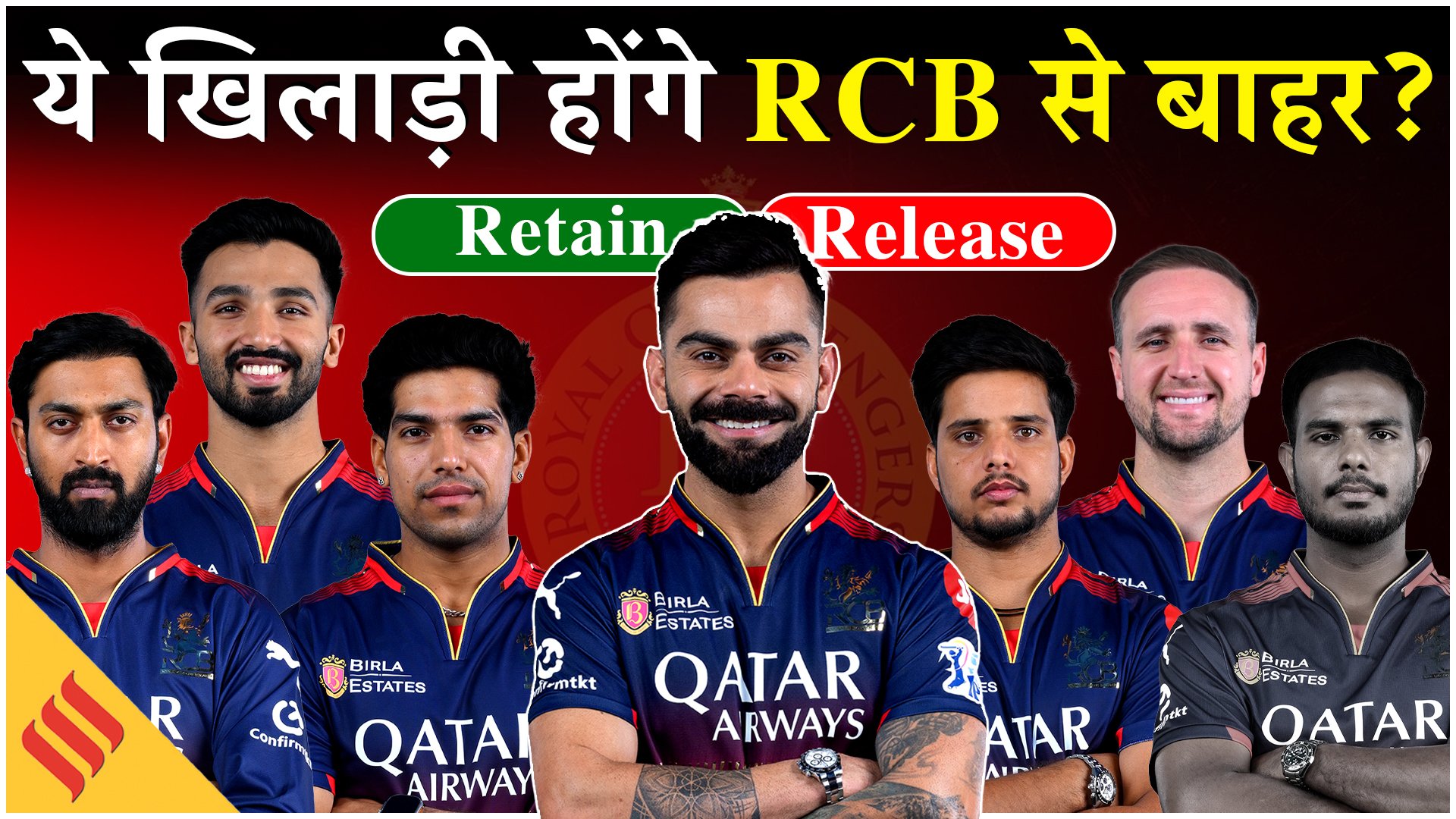 IPL 2026 से पहले ये खिलाड़ी होंगे RCB से बाहर, देखें पूरे स्क्वाड का एनालिसिस!