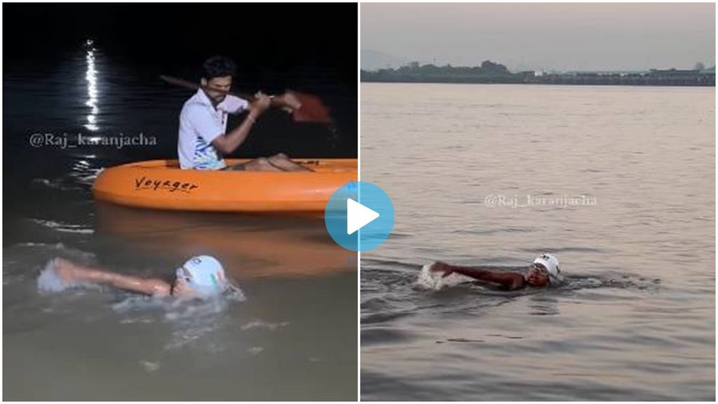 Youngest Swimmer in India, Sara Abhijeet vartak, viral video, trending news,