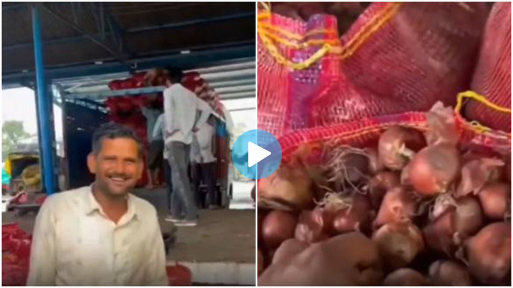 Farmer Viral video, Onion Prize, MP Farmer video viral, Onion sold just 2.30 rs kg