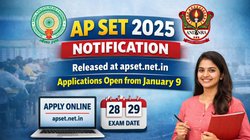 AP SET 2025 Notification Out: आंध्र प्रदेश स्टेट एलिजिबिलिटी टेस्ट नोटिफिकेशन जारी, apset.net.in पर 9 जनवरी से शुरू होंगे आवेदन, जानें परीक्षा तिथि, फीस, योग्यता