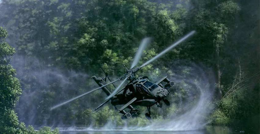 Apache helicopter weapons system