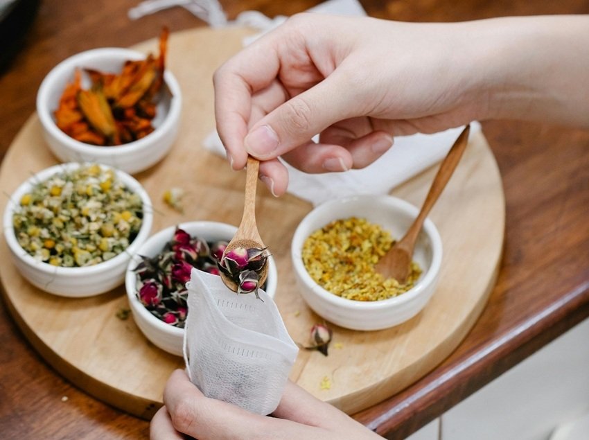 Ayurvedic tea for stress relief