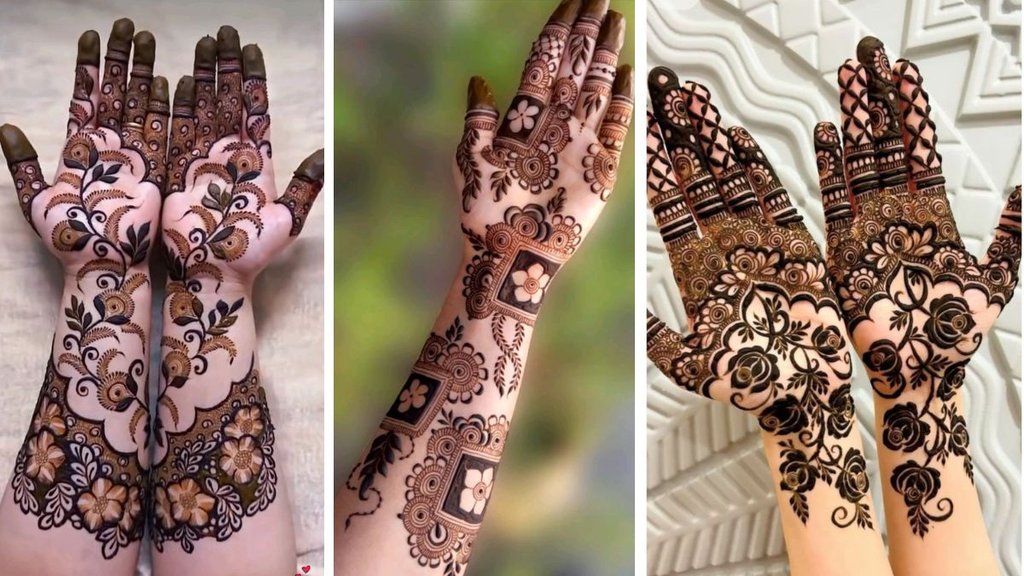 Bridal Arabic Indo Western Fusion Mehndi | Front and Back Hand mehndi images | Simple Mehndi Designs Bridal Arabic Indo Western Fusion Mehndi | Front and Back Hand mehndi images | Simple Mehndi Designs