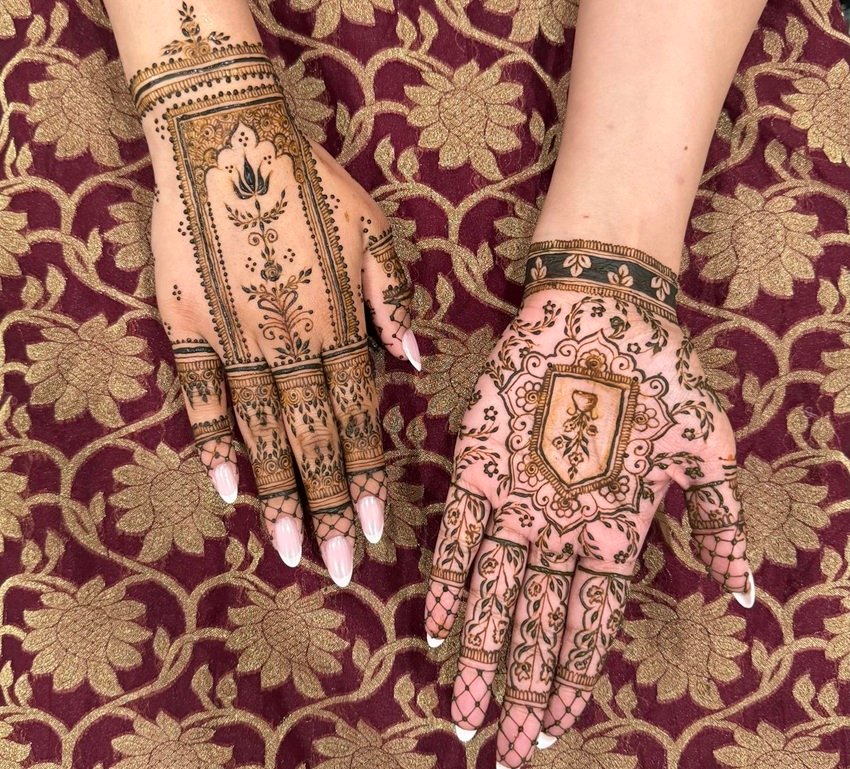 Bridal Indo-Western mehndi