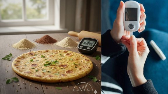 Best flour for diabetes control,Low glycemic index flour for diabetics, Healthy alternatives to wheat for sugar,Ragi and Jowar benefits for blood sugar