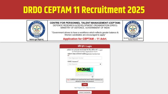 DRDO CEPTAM 11 भर्ती 2025, DRDO CEPTAM 11 Online Form, DRDO 561 Vacancy 2025, DRDO STA-B Tech-A Recruitment, drdo.gov.in recruitment 2025, DRDO CEPTAM 11 Apply Online, drdo.gov.in