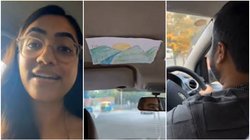 कैब में बेटी की पेंटिंग लगाकर चल रहा था एक पिता, सफर कर रही लड़की ने बना लिया प्यारा सा वीडियो