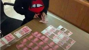 girl cuts notes, viral story, daughter cuts cash, Mao Zedong