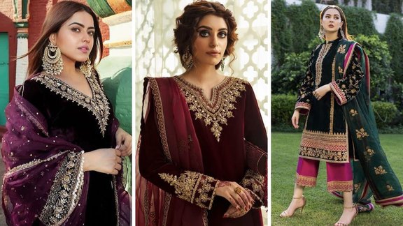 velvet suit design, velvet suit design for girl, velvet suit with dupatta, Designer Velvet suits, party wear velvet suit