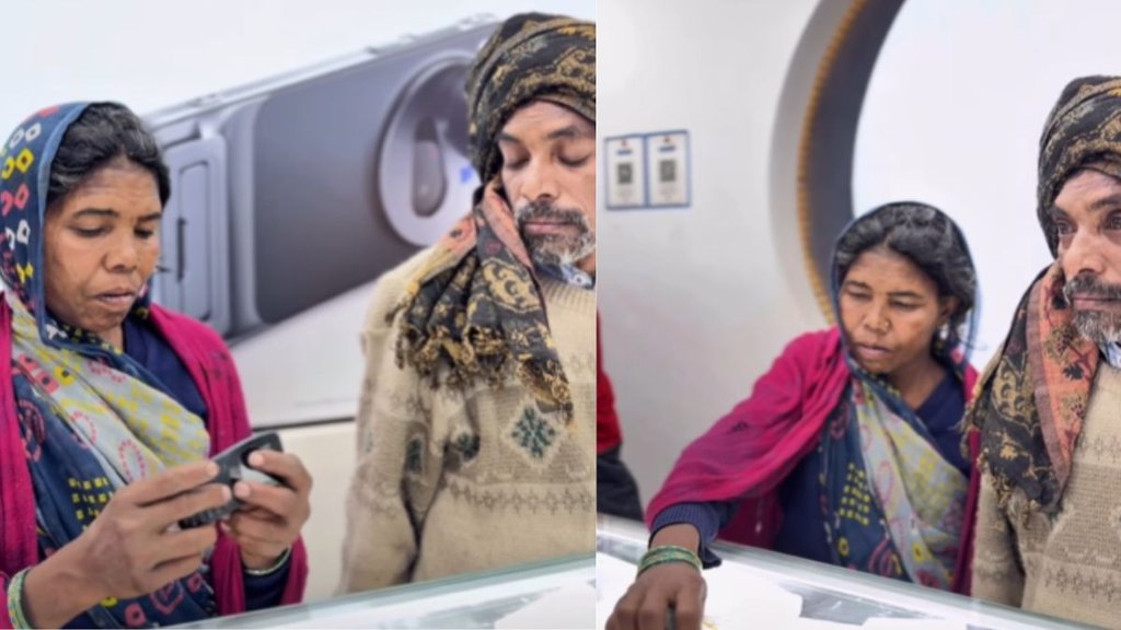 Shopkeeper helps poor couple to buy their first phone viral video melts netizens heart