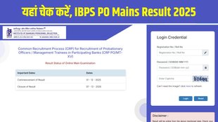 IBPS PO Mains Result 2025, IBPS PO Result link, ibps.in PO result, IBPS PO Mains Scorecard