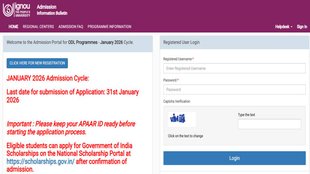 IGNOU Admission, IGNOU January Admission, IGNOU ODL Admission,
