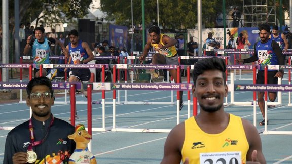 KIUG 2025 gold medal, Indian hurdler, Kerala athlete, Mahatma Gandhi University