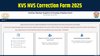 KVS NVS Correction Form 2025 जारी, Teaching and Non-Teaching भर्ती में सुधार का आखिरी मौका