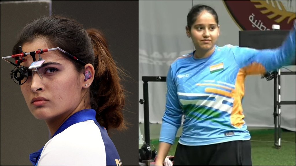ISSF World Cup 2025 Simranpreet Kaur Brar wins gold medal manu bhaker disappoints 9th position ISSF World Cup 2025 Simranpreet Kaur Brar wins gold medal manu bhaker disappoints 9th position