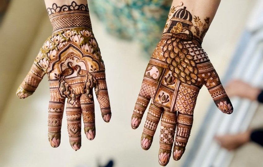 Mehndi for fusion fashion